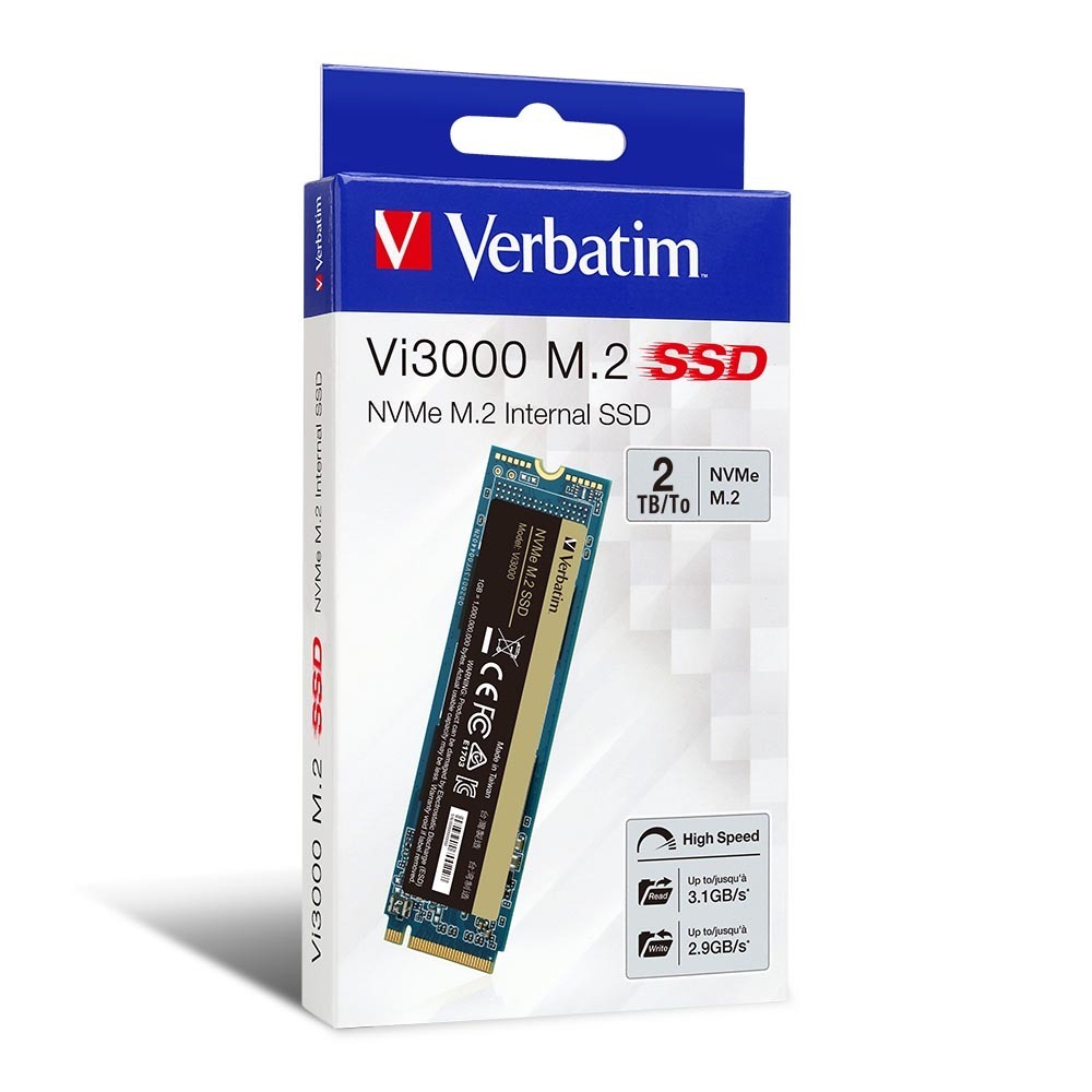 Verbatim M.2 NVMe SSD  (2TB) Black