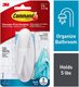 3M Command Bath Damage-Free Hanging 1Hook 2Large Strips Xa-0041-7208-7 17600B-Anz