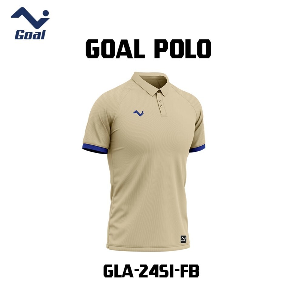 FIT  Goal Polo Sport Shirt GLA-2451 Khaki Large