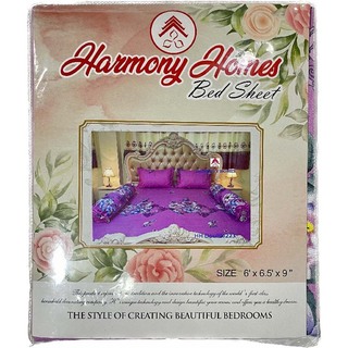 Harmoy Homes Bed Sheet Double (6' x 6.5' x 9") HH Double 251