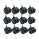 Jaramy 2IN Furniture Caster 50Mm Wheels 360 Degree -10PCS Pack