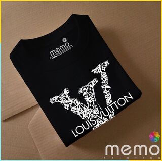 memo ygn Louis Vuitton unisex Printing T-shirt DTF Quality sticker Printing-Yellow (Small)