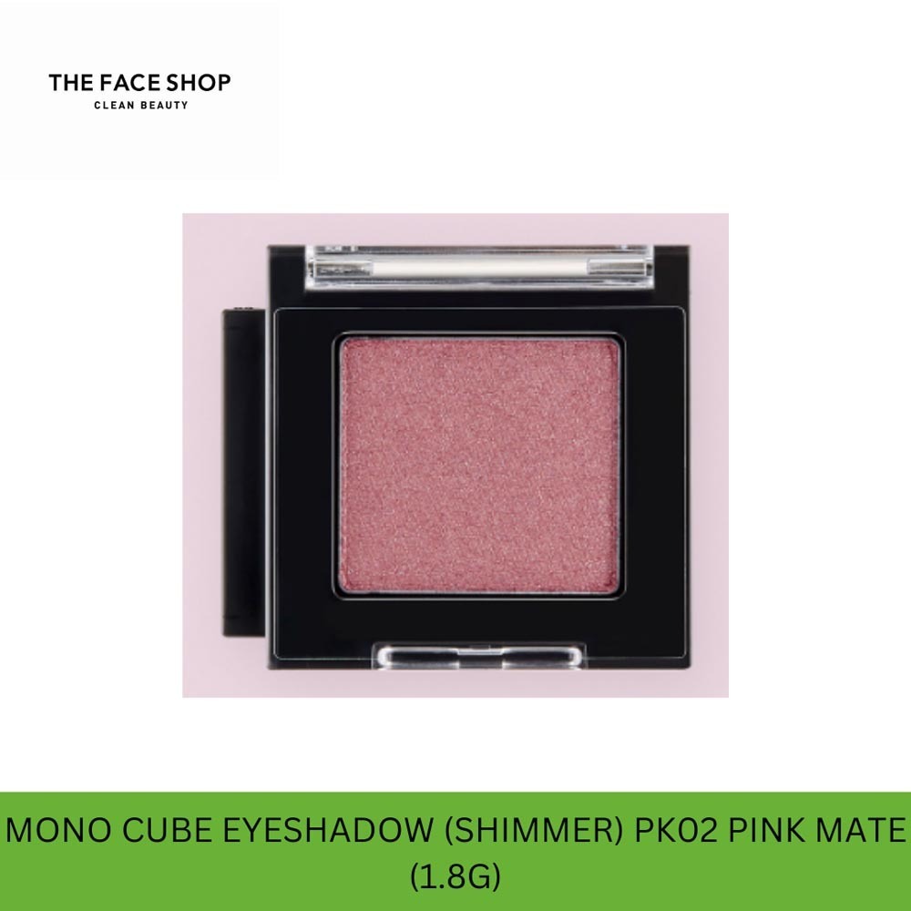 The Face Shop FMGT Mono Cube Eyeshadow (Shimmer) PK02 Pink Mate(Gz) 8801051421217
