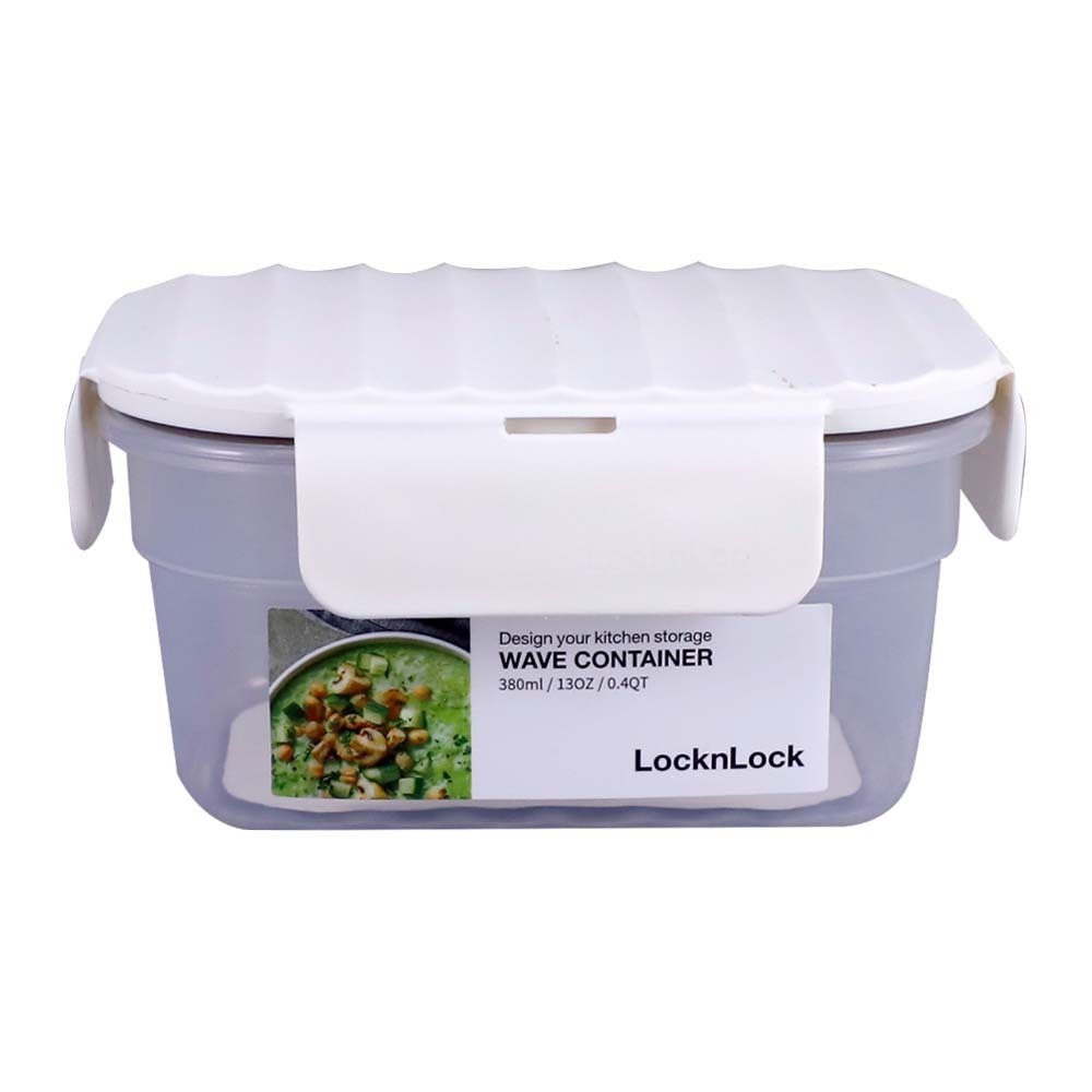 Lock&Lock Wave Food Box 380ML LWC201WHT