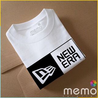 memo ygn new era  unisex Printing T-shirt DTF Quality sticker Printing-Black (XL)