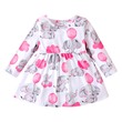 Baby Girl All Over Cartoon Elephant  Dress (9-12 Months) 20257495