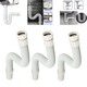 Jaramy Kitchen Flexible Sink Pipe - 3PCS Set