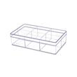 Box Box Transparent Box 6 Dividers BB6236