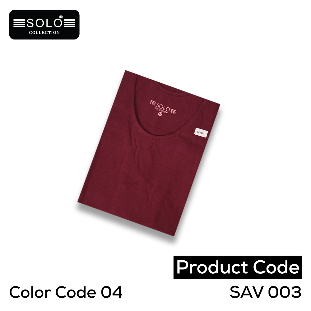 Solo Collection Men Plain Vest SAV 003 (Code 04-XXL)