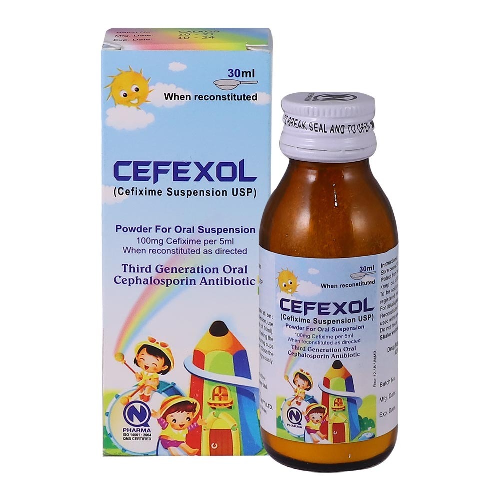 Cefexol Cefixime 100MG Suspension 30ML