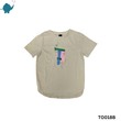 Max & Mia Unisex Printed T-Shirt TO018B Cream (11-12 Years)