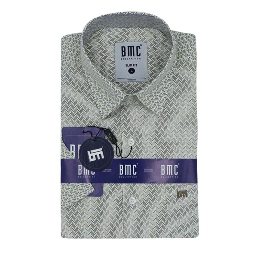 BMC Slimfit Shirts Short Sleeve 2320055 (Design-2) XL