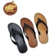 Sin Pauk Men Leather Slipper SD-25 Black (No-40)