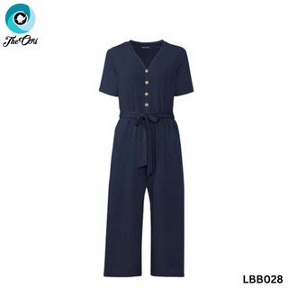 The Ori Women Jumpsuit Black Florial LBB028 (Small)