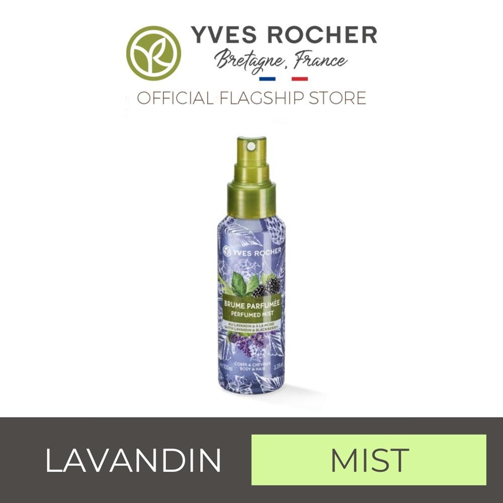 Yves Rocher Relaxating Body & Hair Mist Lavandin Blackberry 100Ml Bottle55269