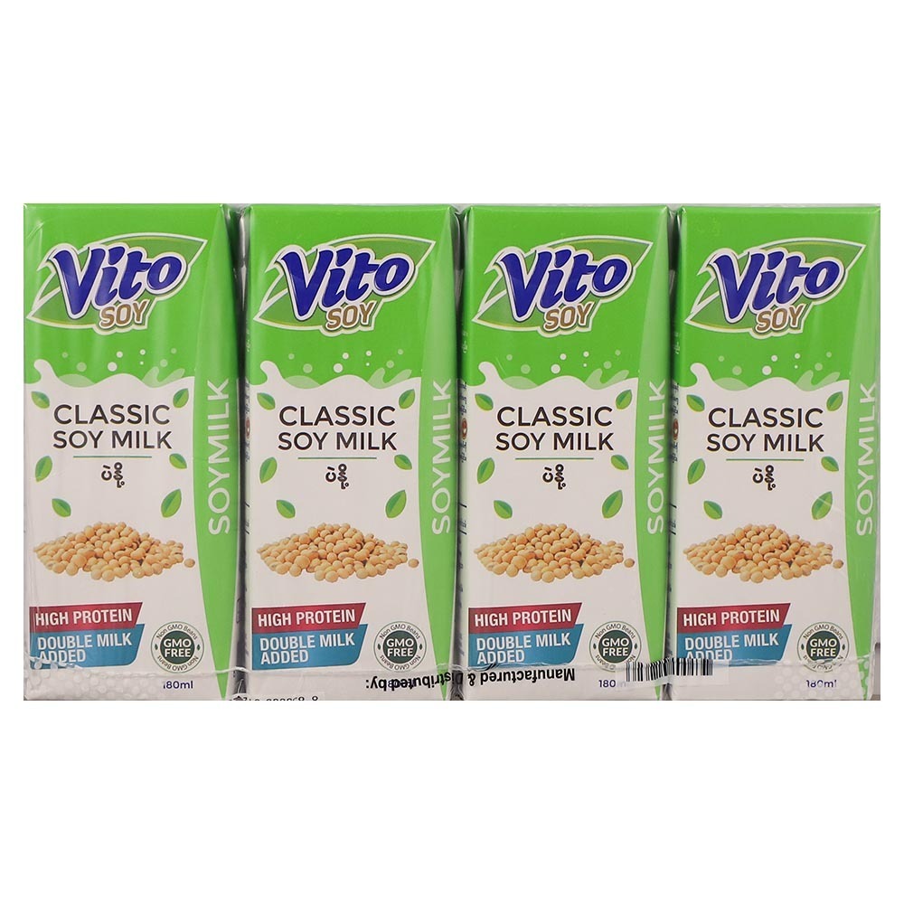 Vito Classic UHT Soy Milk 180MLx4PCS