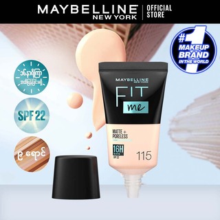 Maybelline Fit Me 16H Matte + Poreless Foundation SPF  22 18ML (220 Natural Beige)