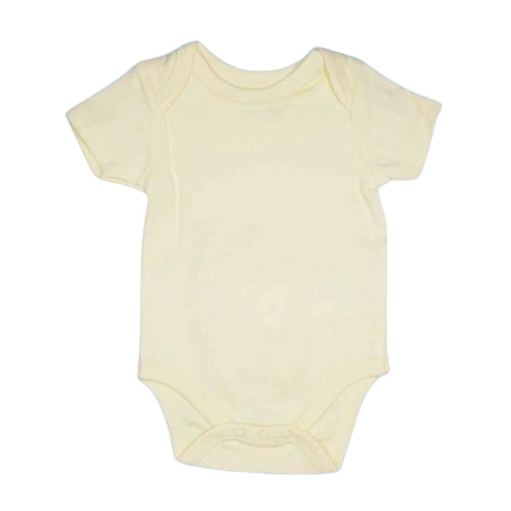 Te Te & Ta Ta Short Romper Short Sleeves Yellow 3-6 Months (3Pcs/1Set) KRP-S104