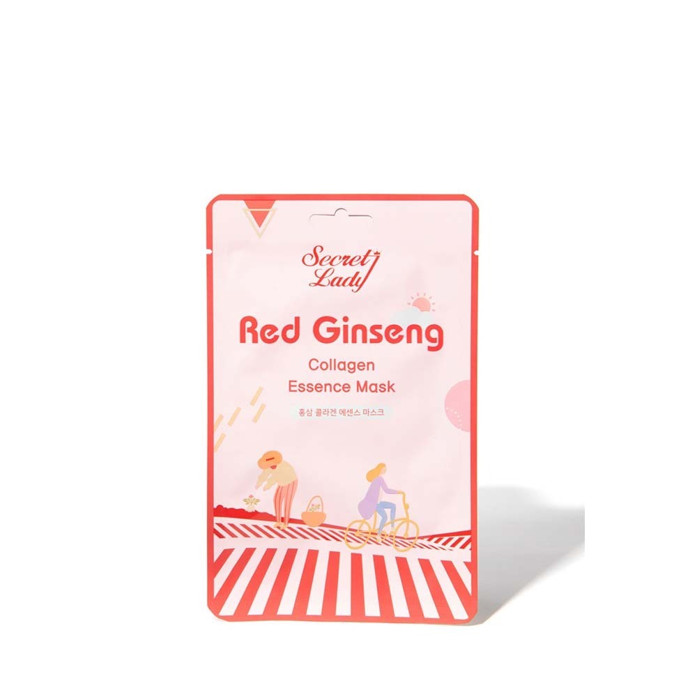 Secret Lady Red Ginseng Collagen Essence Mask