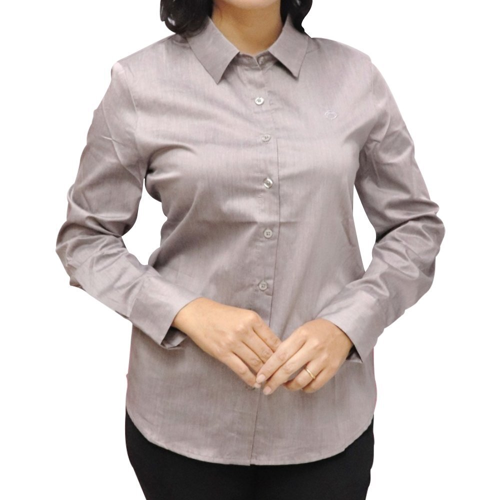 Cottonfield Women Long Sleeve Plain Shirt C45 (Medium)