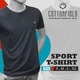 Cottonfield Men Short Sleeve Sport T-shirt C01 (Small)