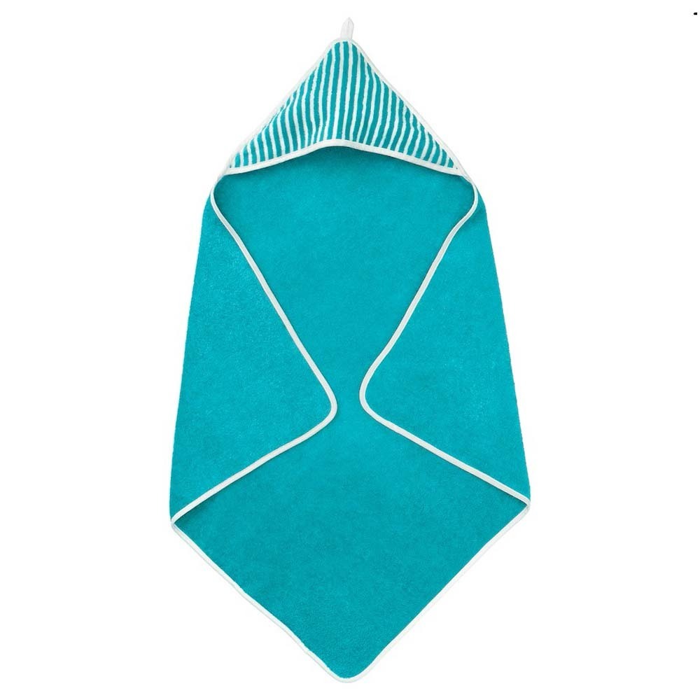 Ikea Rörande Towel With Hood, Striped/Green, 80X80 CM 04.626.03