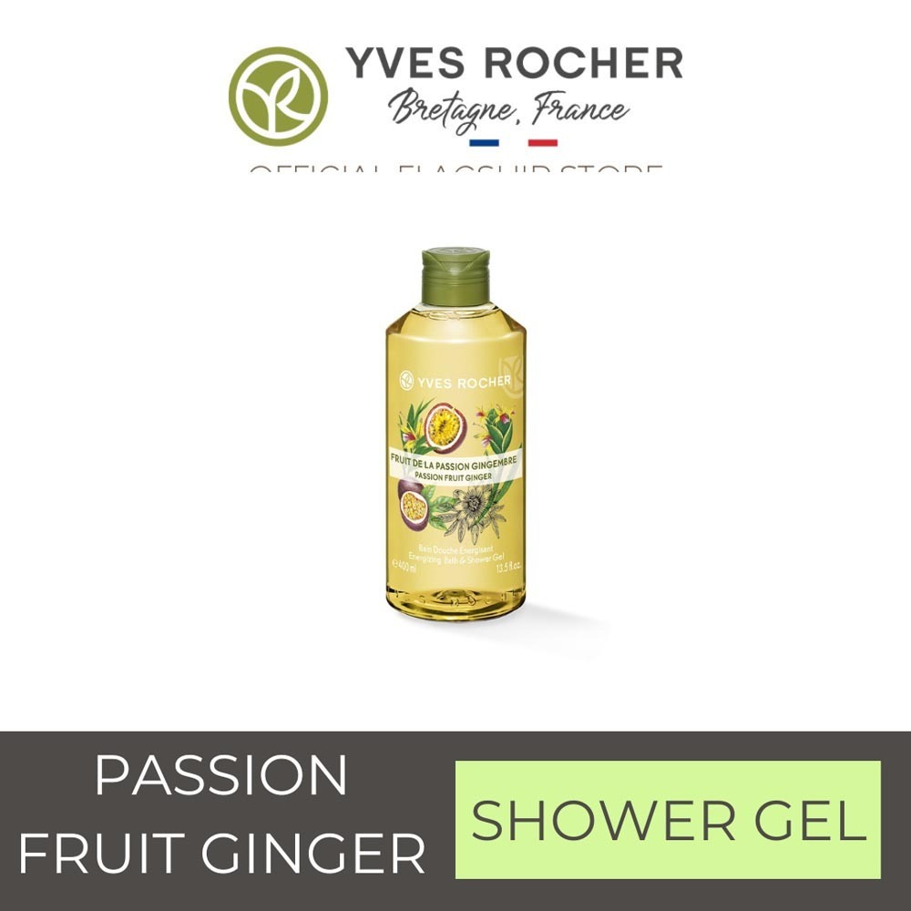 Yves Rocher Energy Passion Fruit Ginger Energizing Bath And Shower Gel 400Ml  - 55634