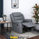 Furinbox Lemma PVC Manual Recliner 1/S Gray