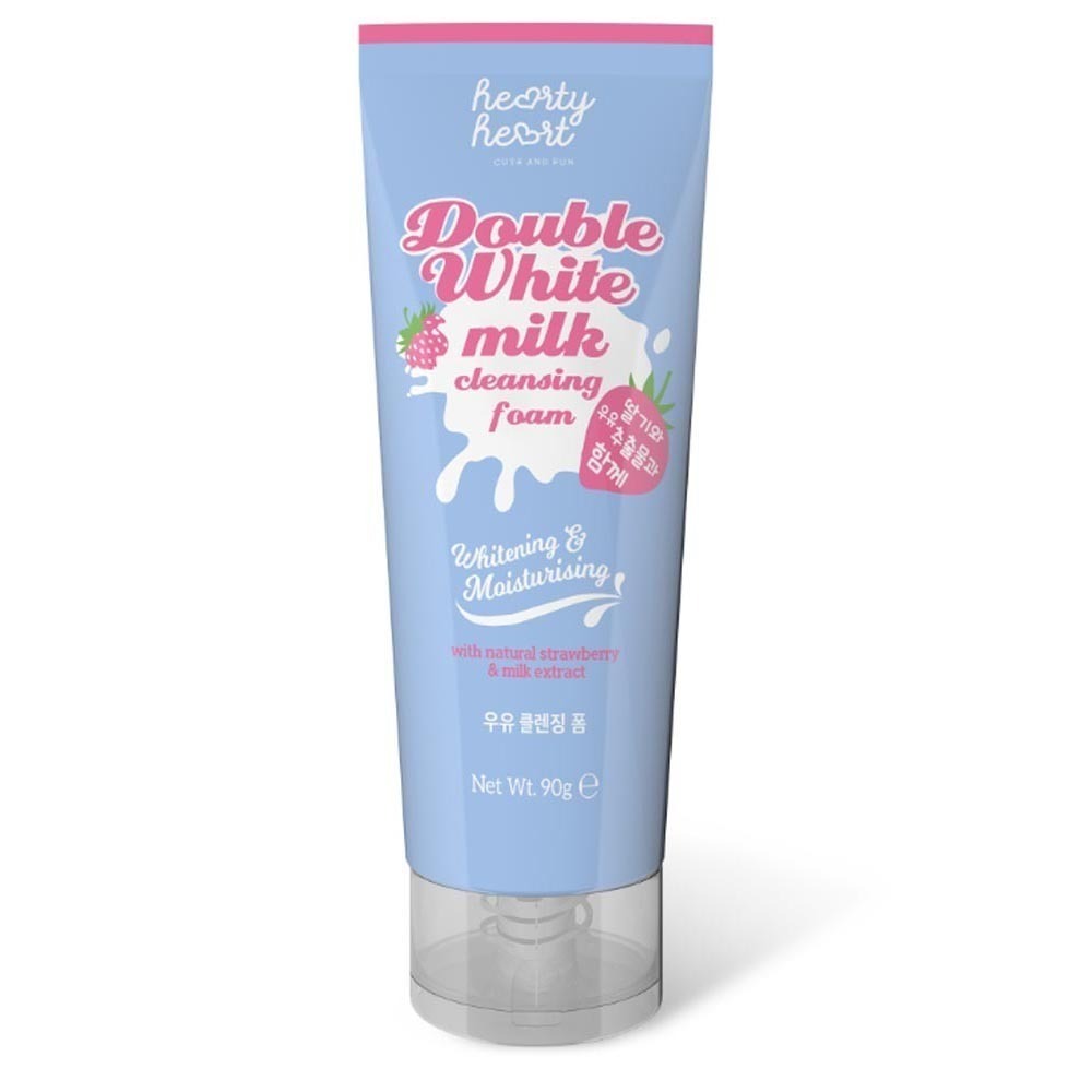 Hearty Heart Double White Milk Facial Cleansing Foam 90G