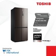 Toshiba Four Door Refrigerator 468LTR GR-RF610WE-PMF