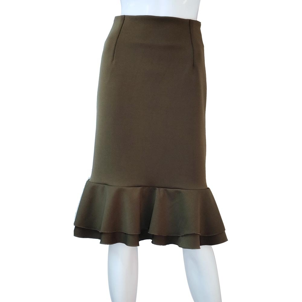 TS Dress Collection Formal Skirt Brown Large