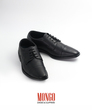 Mongo Cap Toe Shape Derby Shoe (Black) (Size - UK 6)