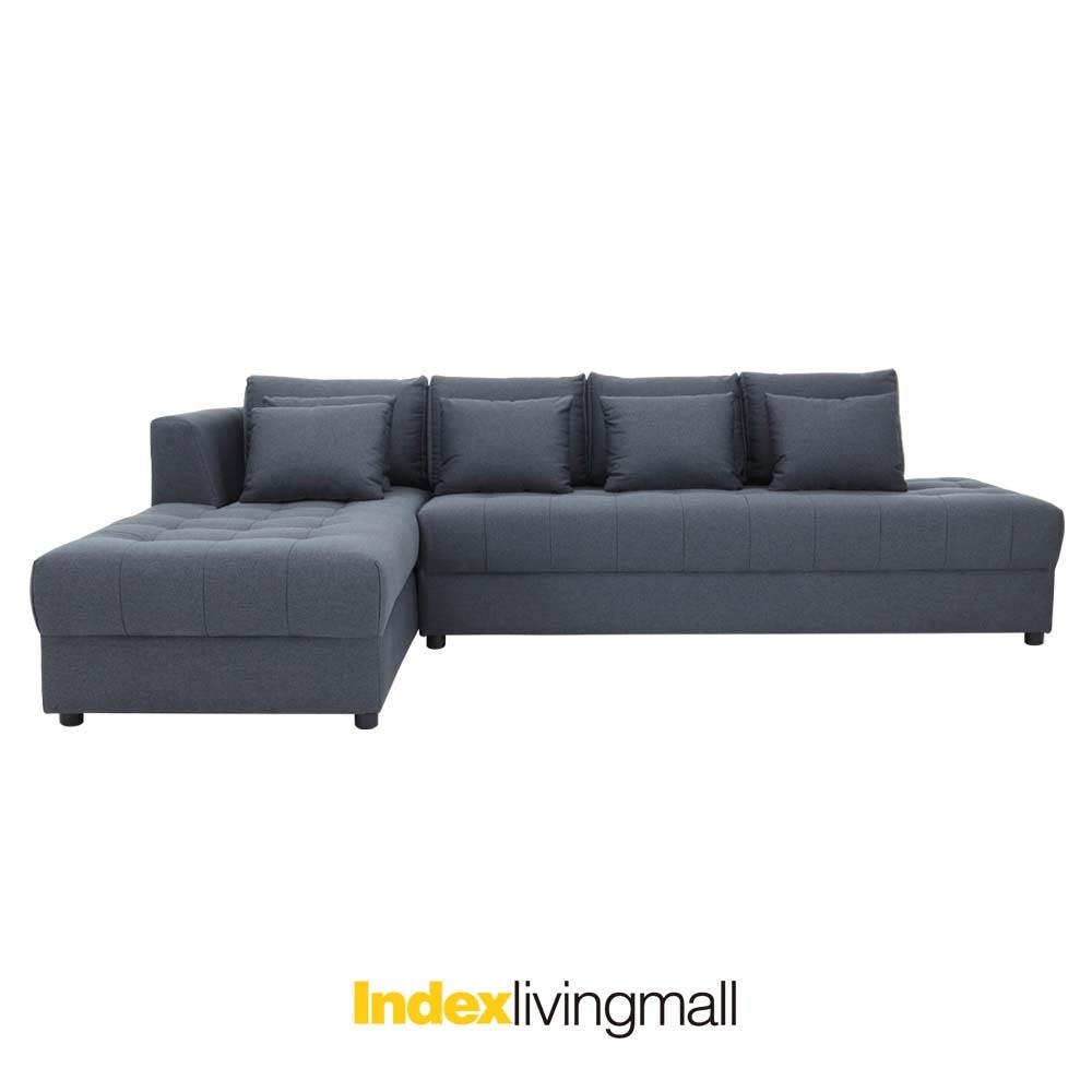 Winner ELBERT/P Fabric L-Shape Sofa/R#1501 Dark Gray