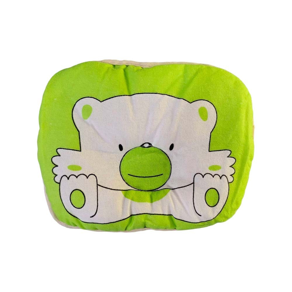 Baby Cele Cute Bear Soft Cotton Pillow Green 10189