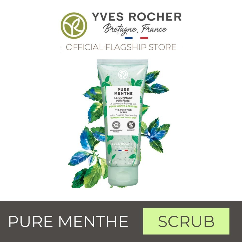 Yves Rocher Pure Menthe The Purifying Scrub Tube 75ML - 96062