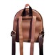 Konoko Leather With Cotton Backpack S Size (Brown)