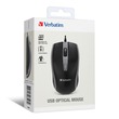 Verbatim Wired  Mouse  Black