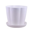 Plastic Flower Pot With Base 13.5x9x12CM TP-0014