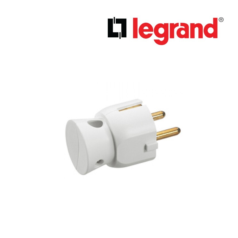 Legrand LG-PLUG 2P+E SCH STRAIGHT WHITE(050315) Plug (LG-14-050315)
