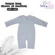 Te Te & Ta Ta Long Romper Short Sleeves Blue 0-3 Months (3Pcs/1Set) KRP-L102