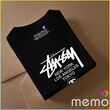 memo ygn Stussy unisex Printing T-shirt DTF Quality sticker Printing-Black (Small)