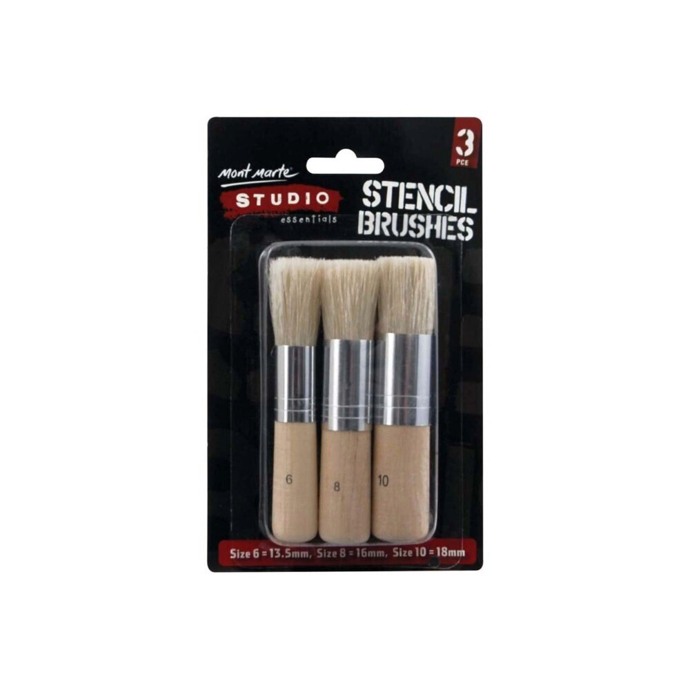 MM Studio Stencil Brushes PKT3