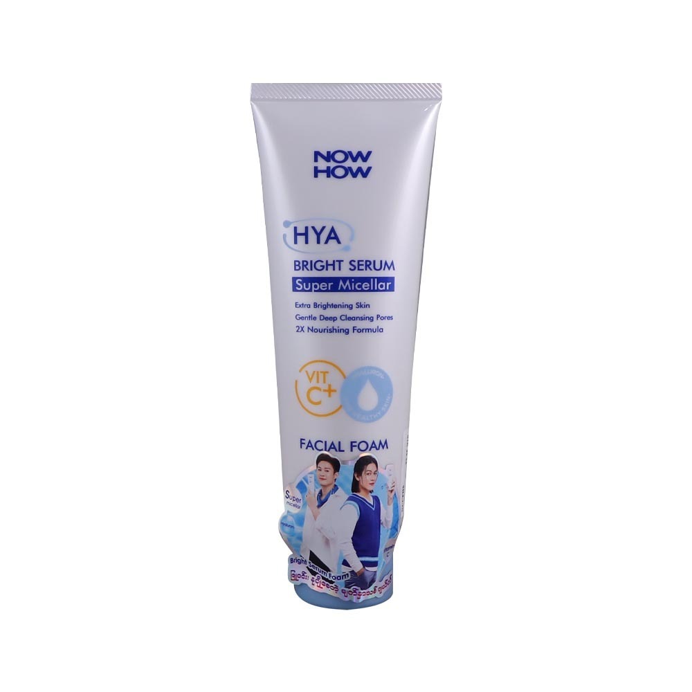 Now How HYA Bright Serum Super Micellar Facial Foam Cleanser 100G