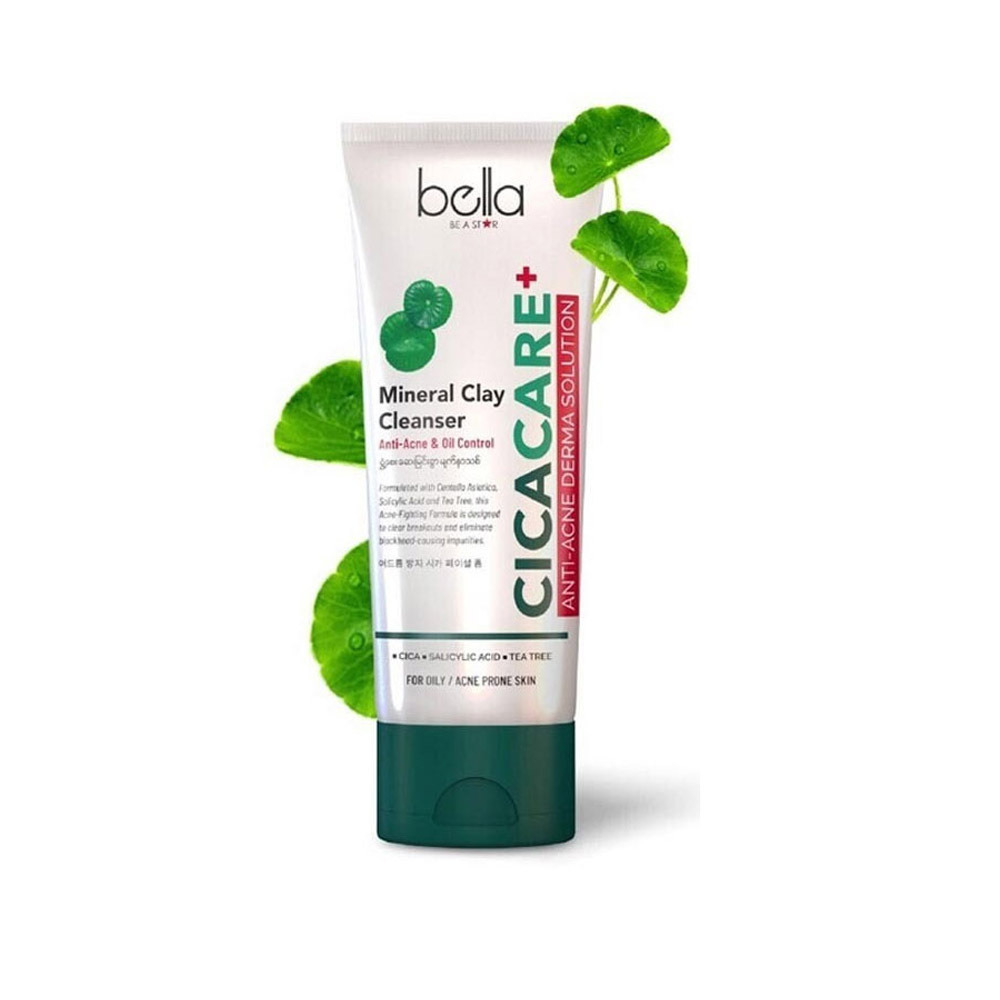 Bella Cicacare Anti Acne Derma Solution Mineral Clay Facial Cleanser 90G