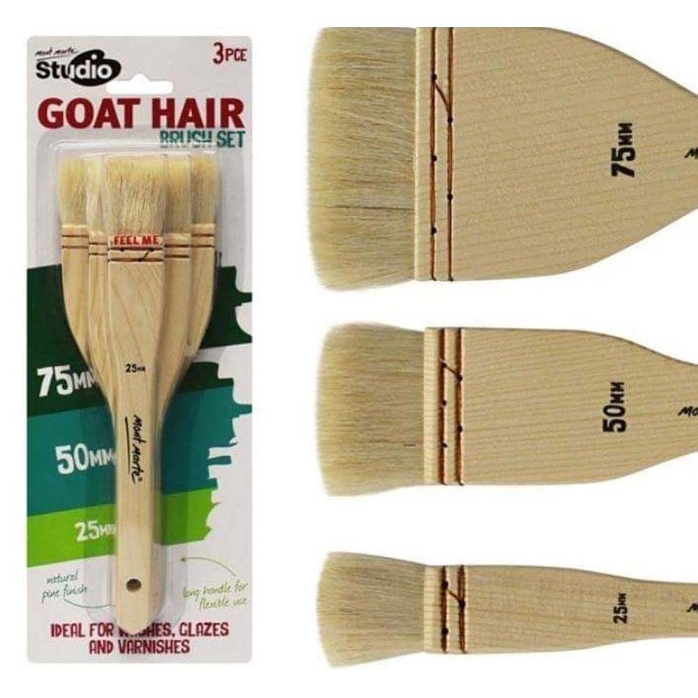 MM Studio Goat Hair Brush Set 3PCS