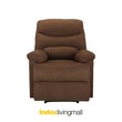 Furinbox  Riley Fabric Manual Recliner 1/S Brown