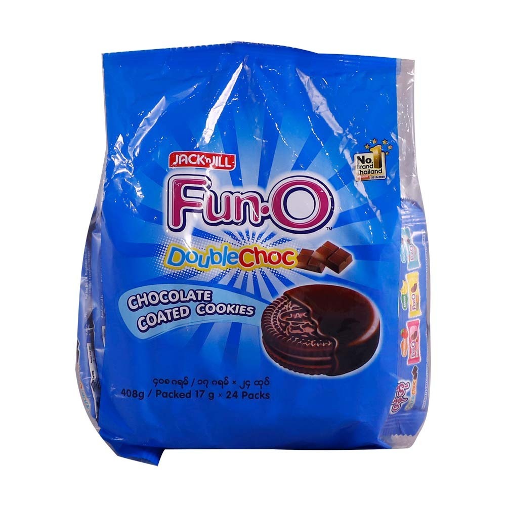 Jack&Jill Fun O Double Choco Cookies 24PCS 408G