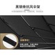 Fashion UV Umbrella Leather Straight Handle Black UM167