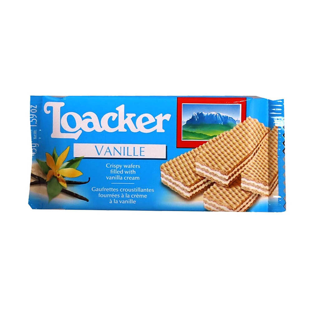 Loacker Crispy Wafer With  Vanilla Classic 45G