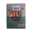 Natural Myanmar Color Chalk 3 Packs (16 Sticks)